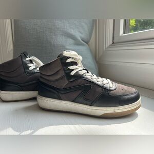 Rag & Bone Two-Tone Black and Gray Hightop Sneakers